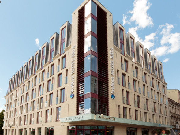 Строительство фасада Wellton Riga Hotel