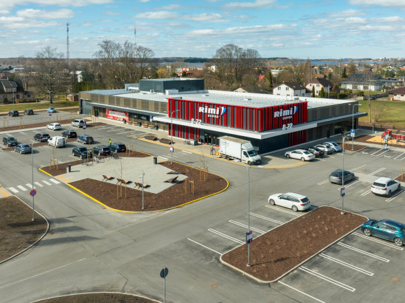 RIMI Tirdzniecības centra būvniecība Peldu iela 2, Ikšķile