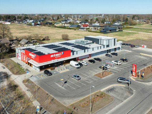 Construction of RIMI shopping center at Lambertu Street 35, Mārupe
