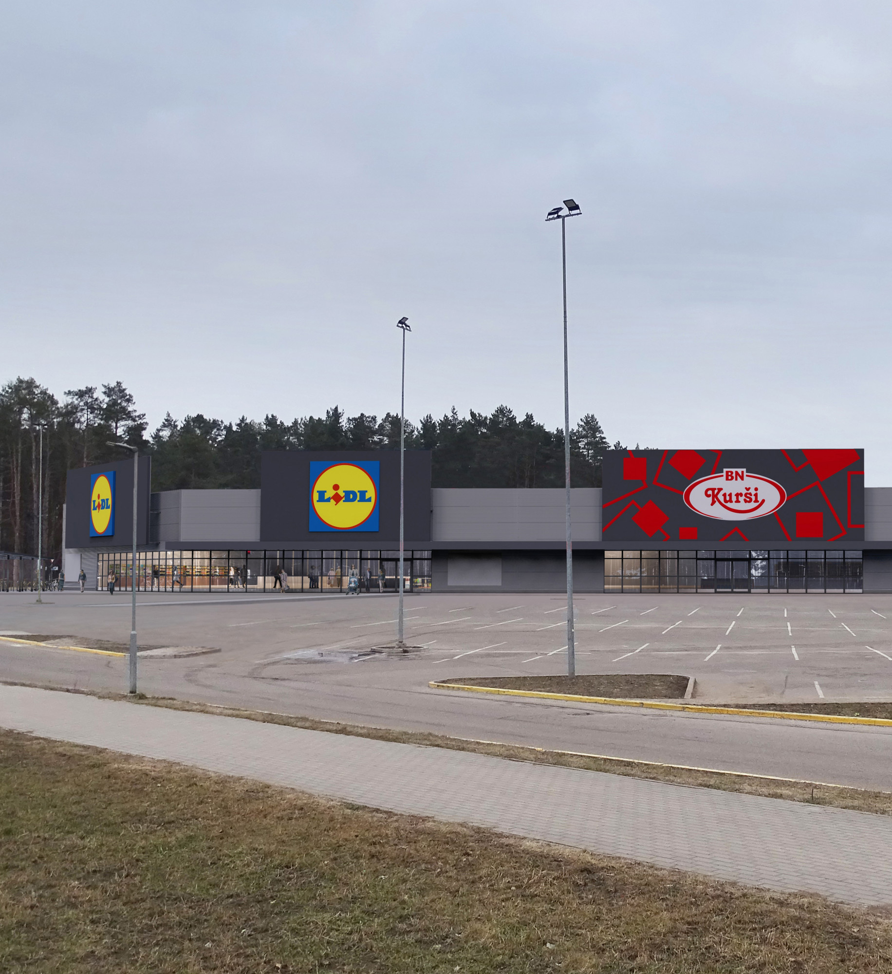 T/C LIDL jaunbūve/ T/C KURŠI pārbūve